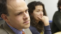 Faculty from the Adult Psychoanalytic program at CPTR listen during meeting.